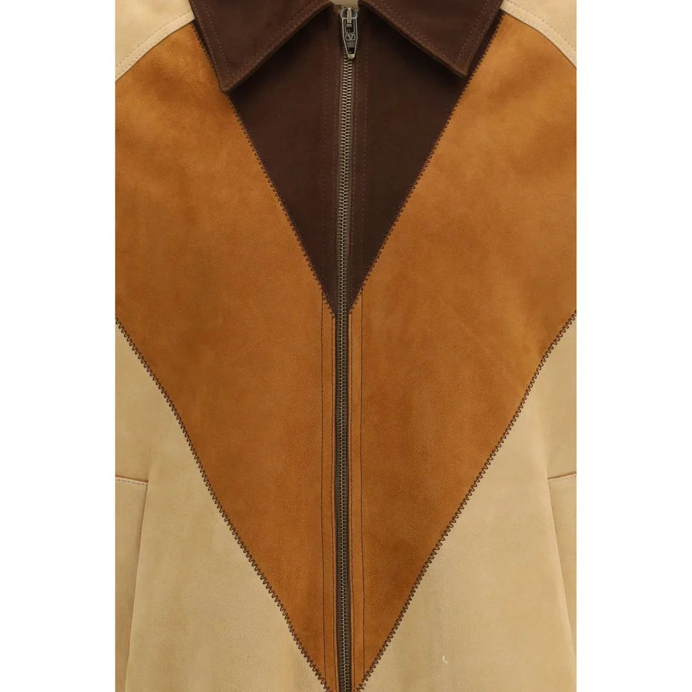 Valentino Brown Leather Jacket - IT50 | L