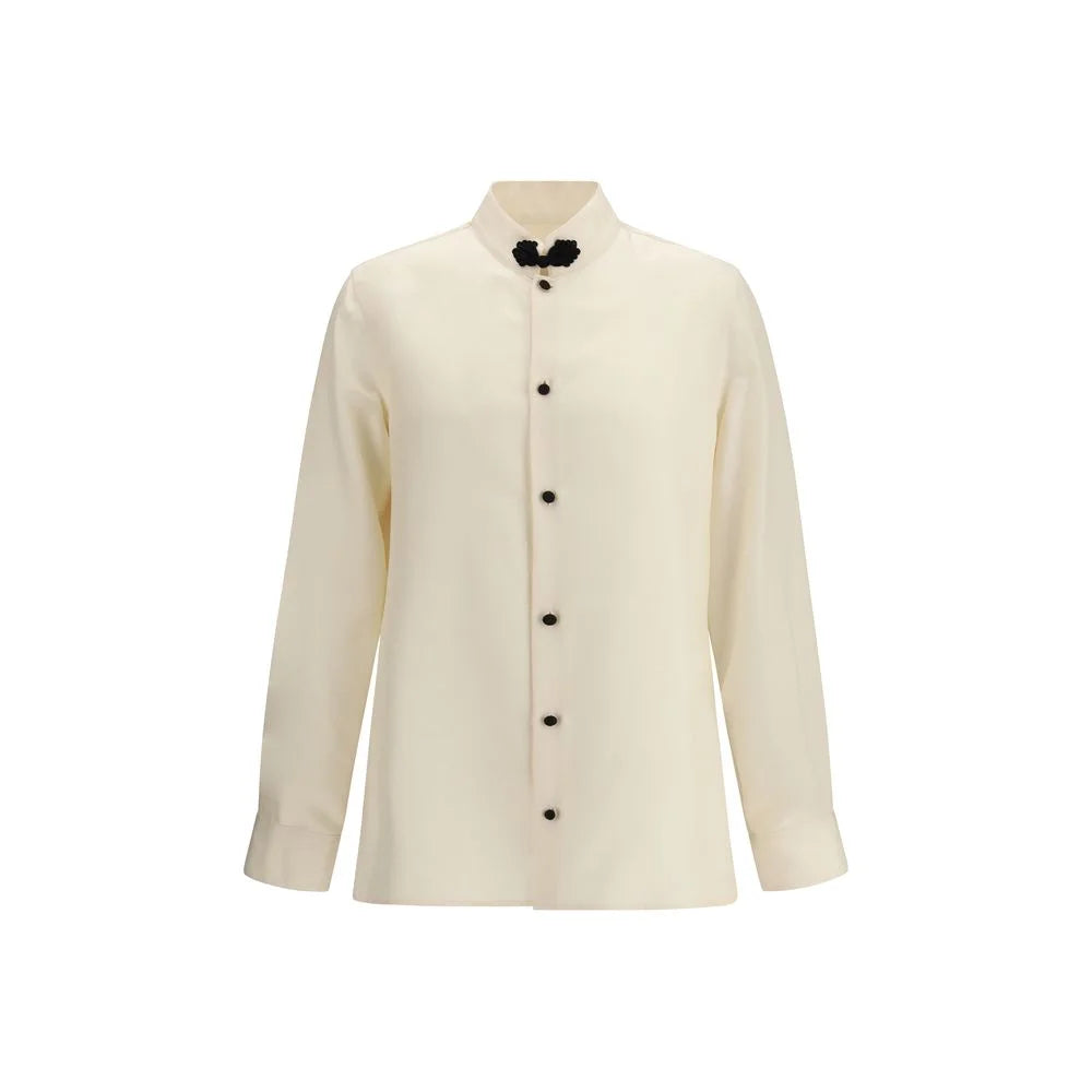 Valentino Cream Silk Shirt