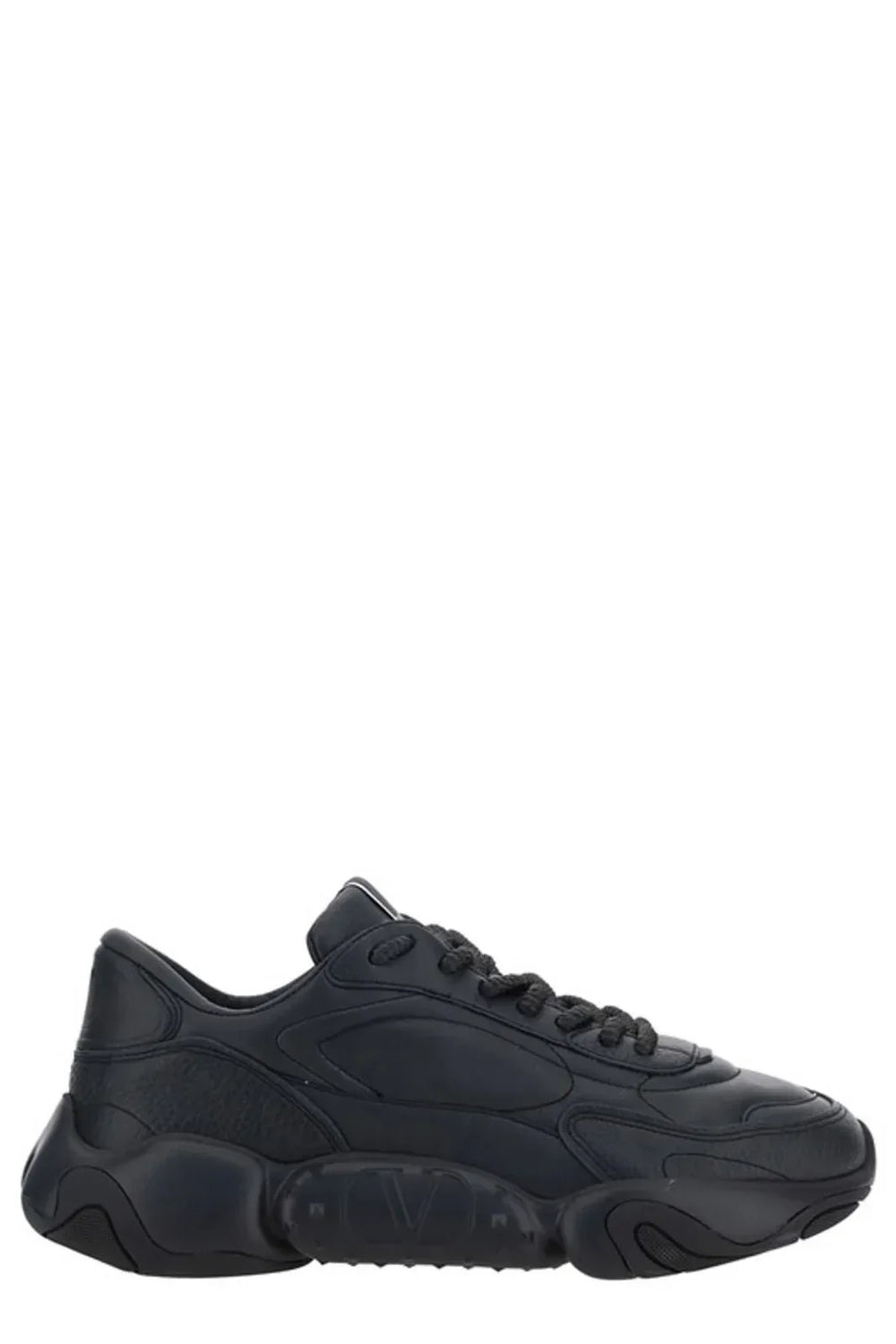Valentino Elevated Elegance Low-Top Leather Sneakers - EU40/US7 - Sneakers