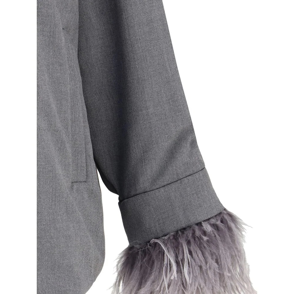 Valentino Feather Jacket - 50 - Coats & Jackets