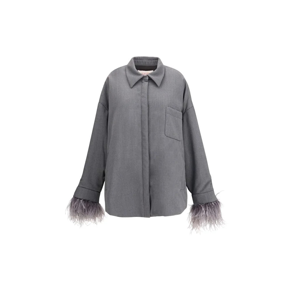 Valentino Feather Jacket - 50 - Coats & Jackets