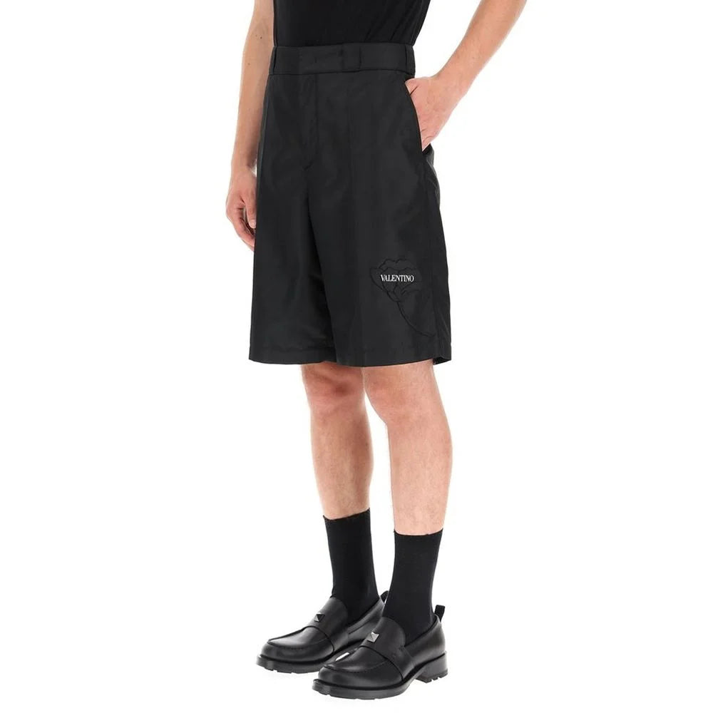 Valentino Flower Embroidery Bermuda Shorts - IT46 | S