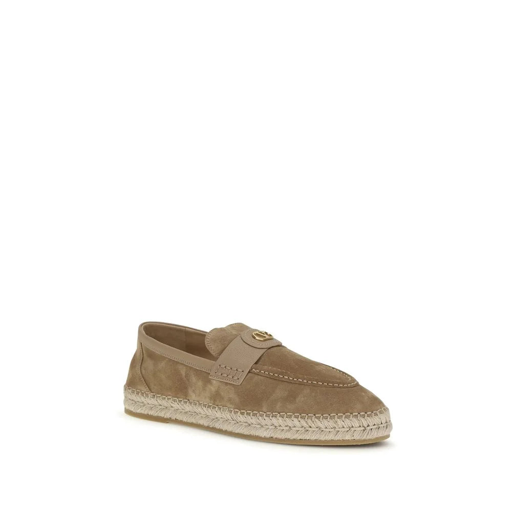 Espadrilles Valentino Garavani Beige en veau Bos Taurus