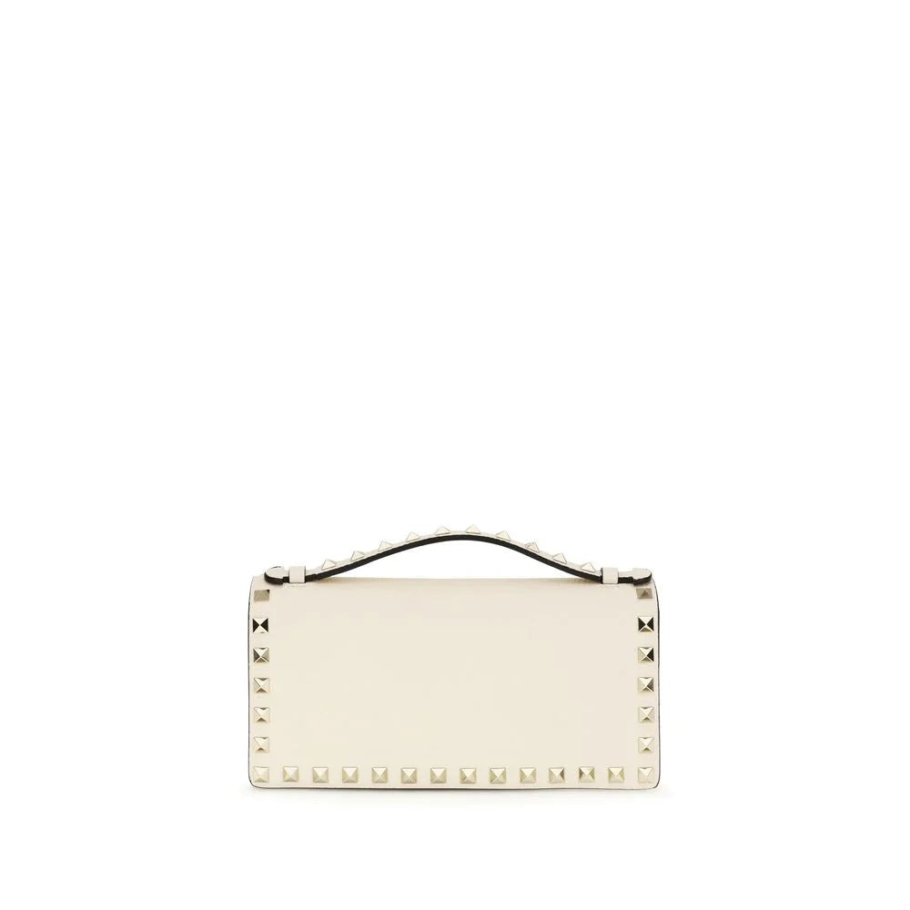 Valentino Garavani Beige Calf Leather Bos Taurus Wallet