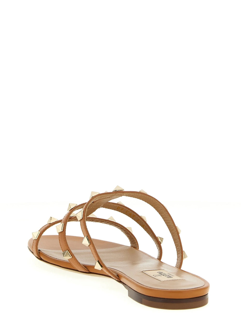 Valentino Garavani Beige Calfskin Flat Sandals - EU40/US10