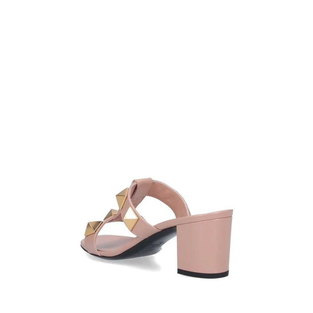 Valentino Garavani Beige Calfskin Platform Sandals - EU36/US6