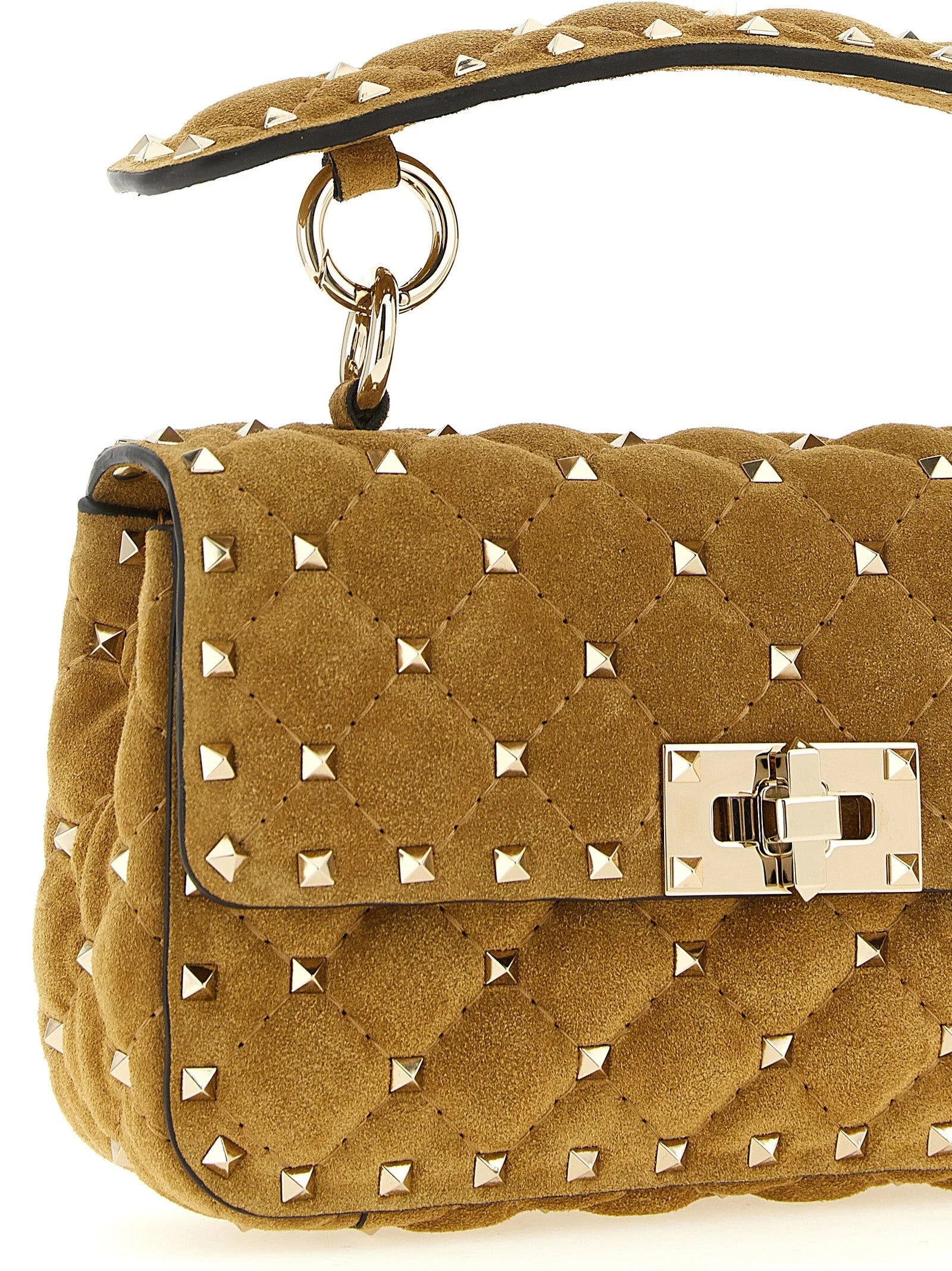 Valentino Garavani Beige Calfskin Shoulder Bag