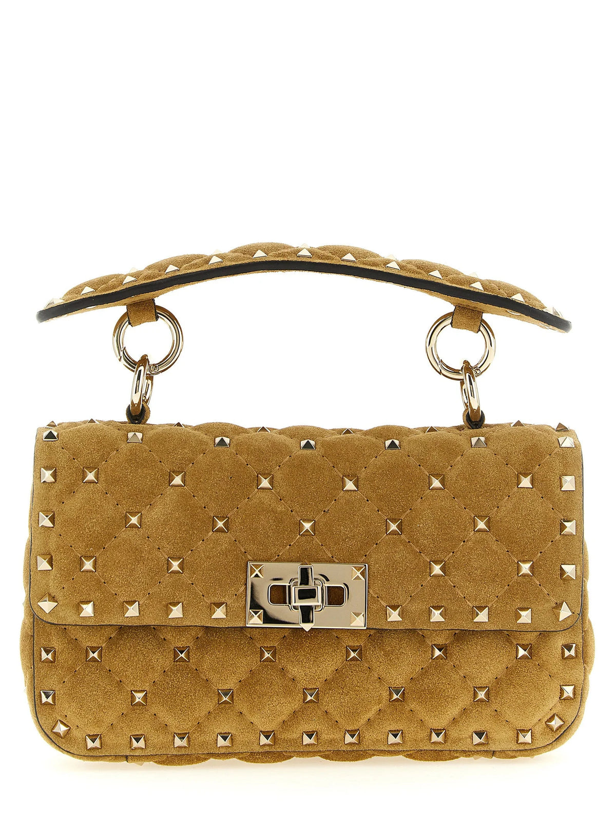 Valentino Garavani Beige Calfskin Shoulder Bag