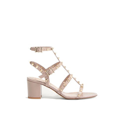Valentino Garavani Beige Calfskin Strap-On Sandals - EU41/US11