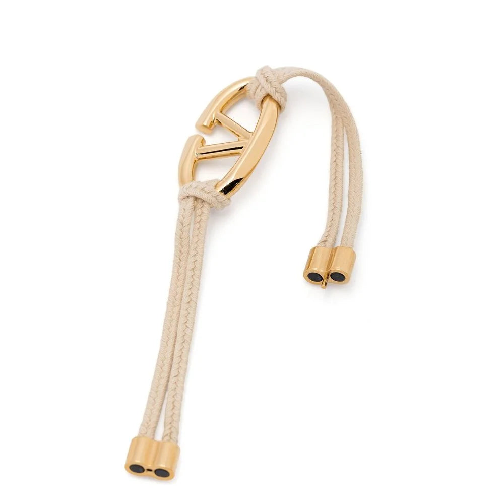 Valentino Garavani Beige Cotton Bracelet - L