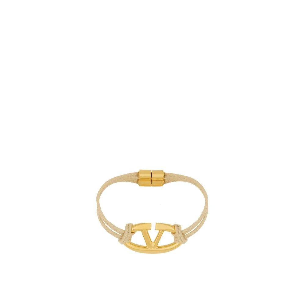 Valentino Garavani Beige Cotton Bracelet - L