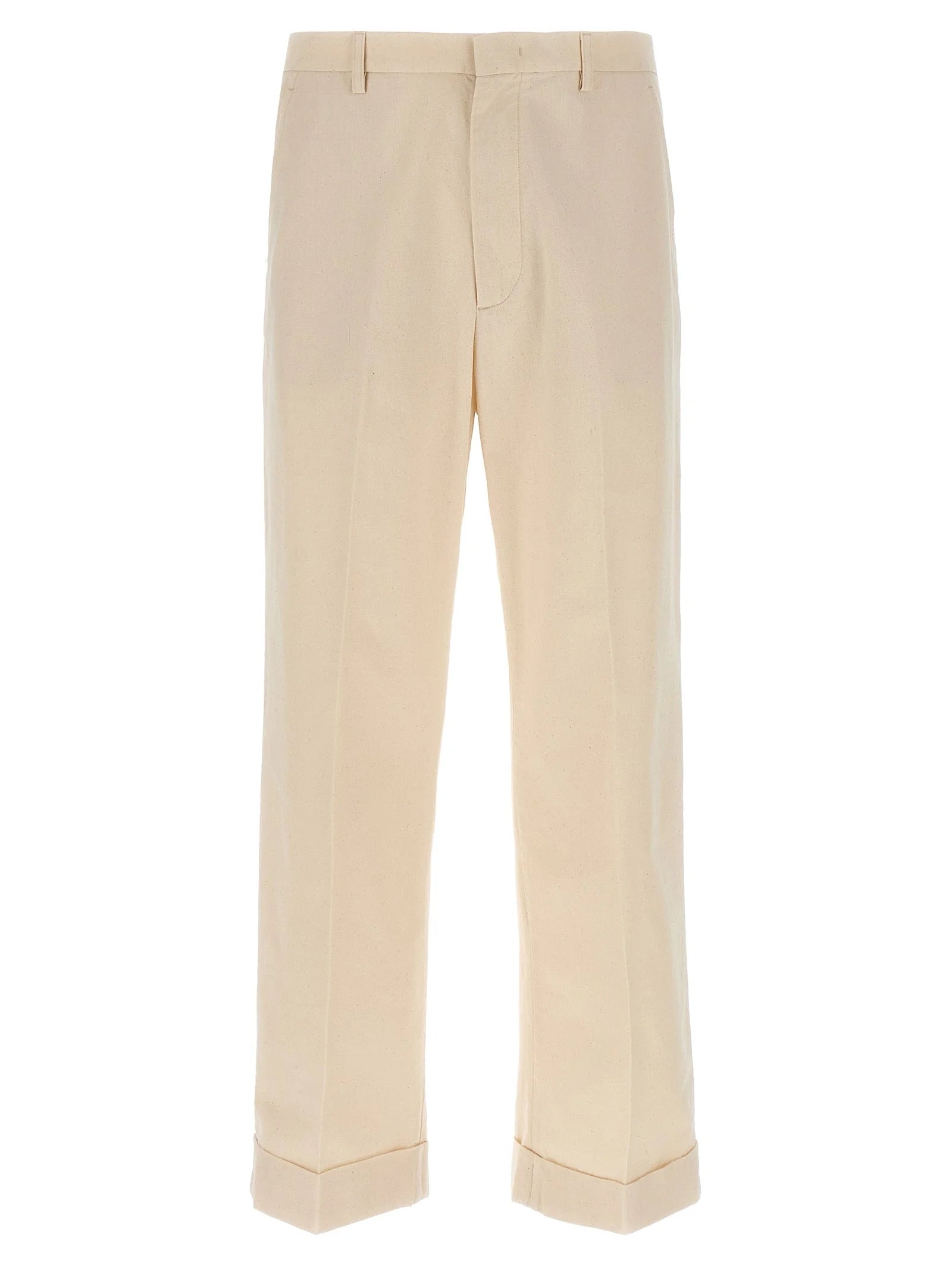 Valentino Garavani Beige Cotton Casual Pants - 48 | M