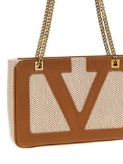 Valentino Garavani Beige Cotton Tote Bag