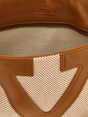 Valentino Garavani Beige Cotton Tote Bag
