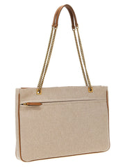 Valentino Garavani Beige Cotton Tote Bag