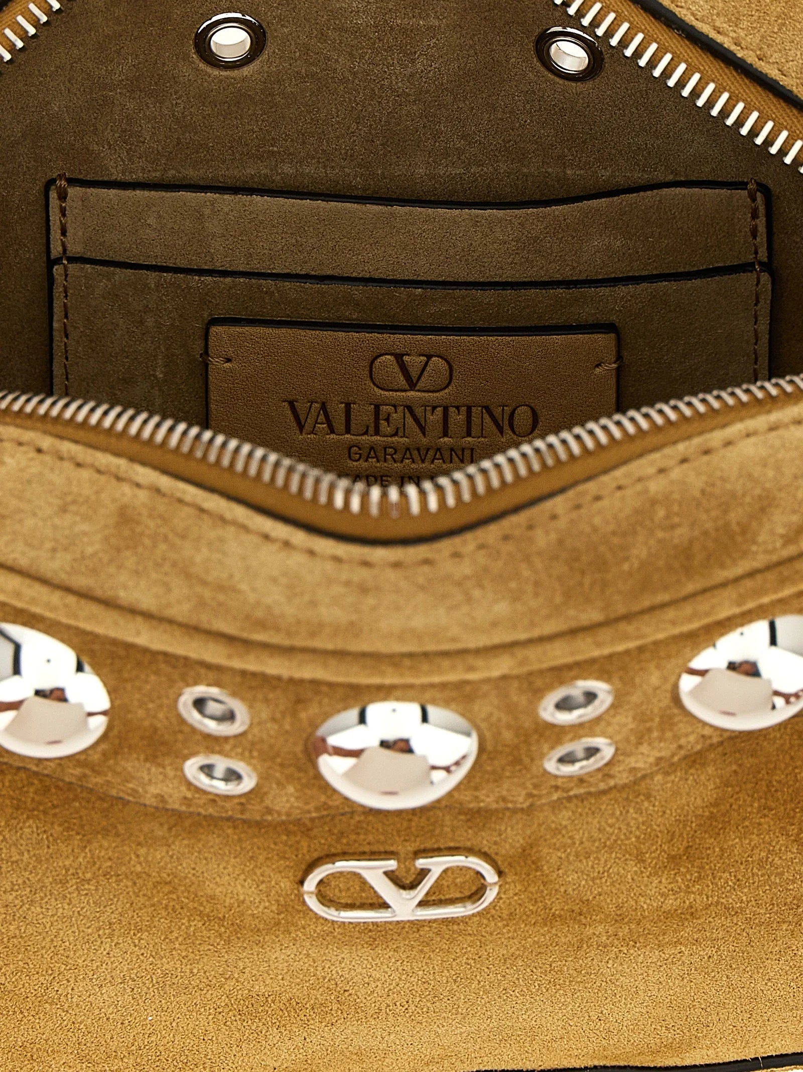 Valentino Garavani Beige Cowhide Crossbody Bag
