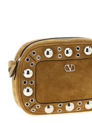 Valentino Garavani Beige Cowhide Crossbody Bag