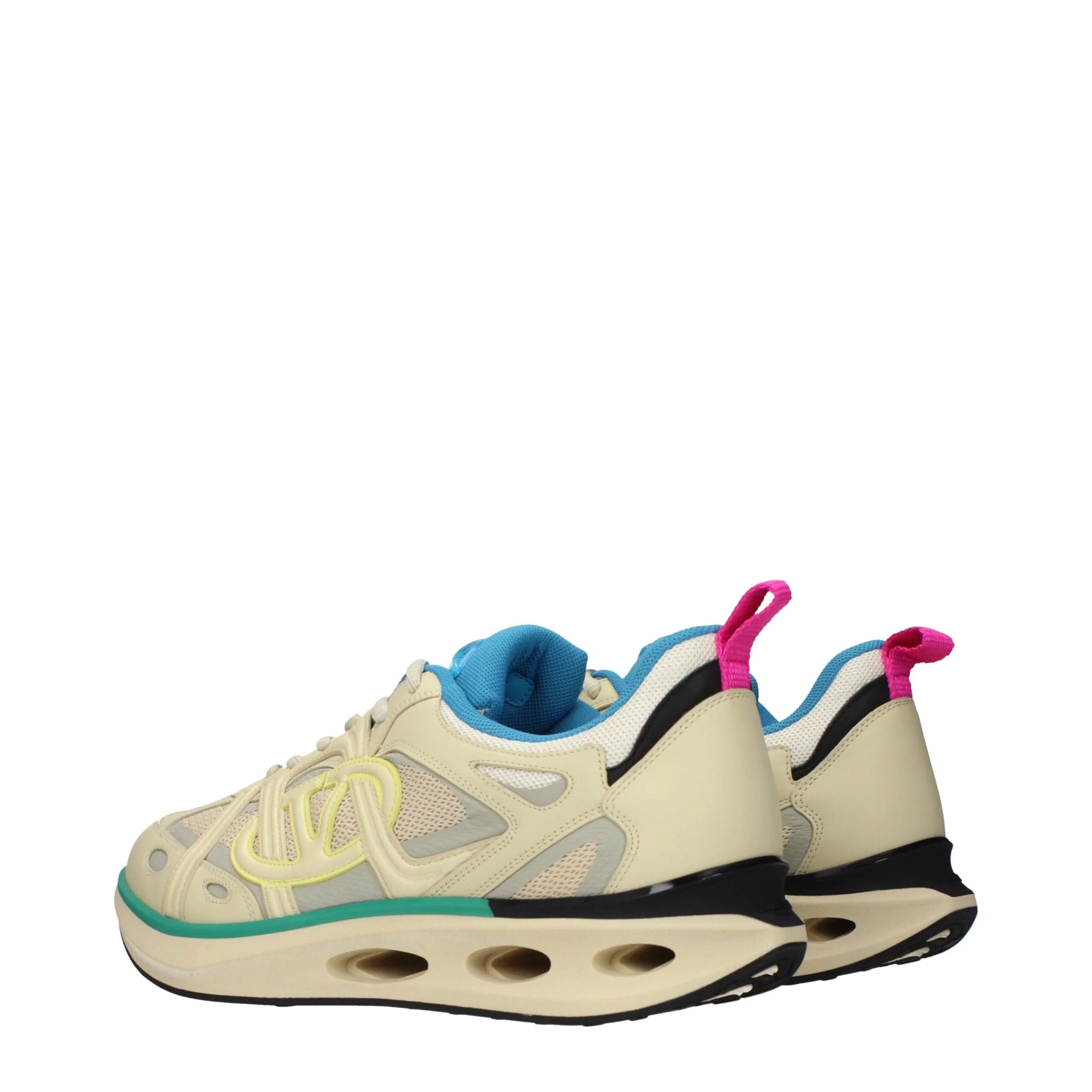 Valentino Garavani Beige Fabric Athletic Sneakers - EU44/US11