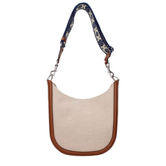Valentino Garavani Beige Fabric Crossbody Bag