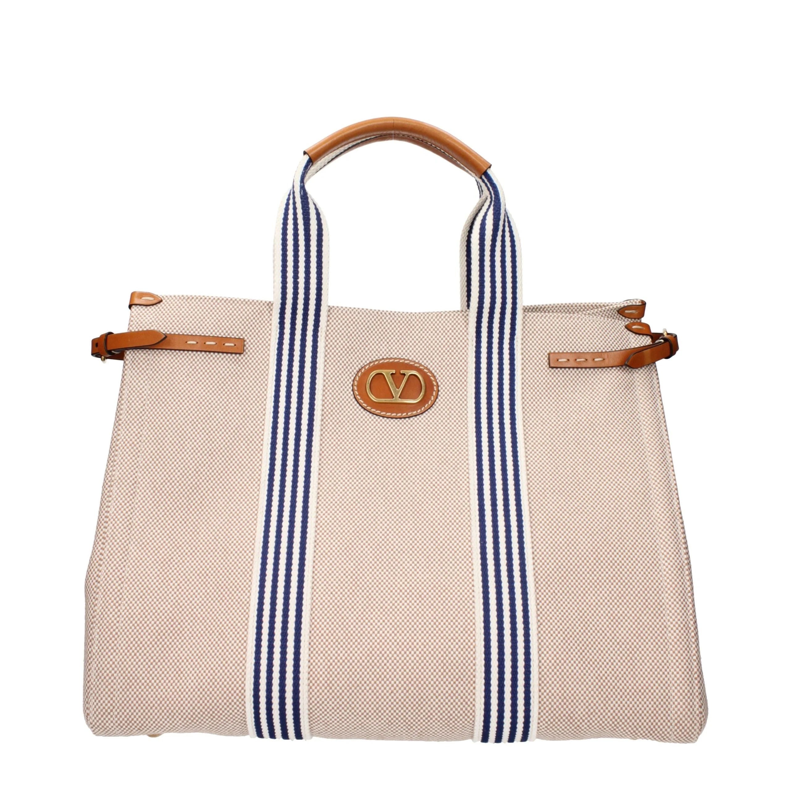 Valentino Garavani Beige Fabric Handbag