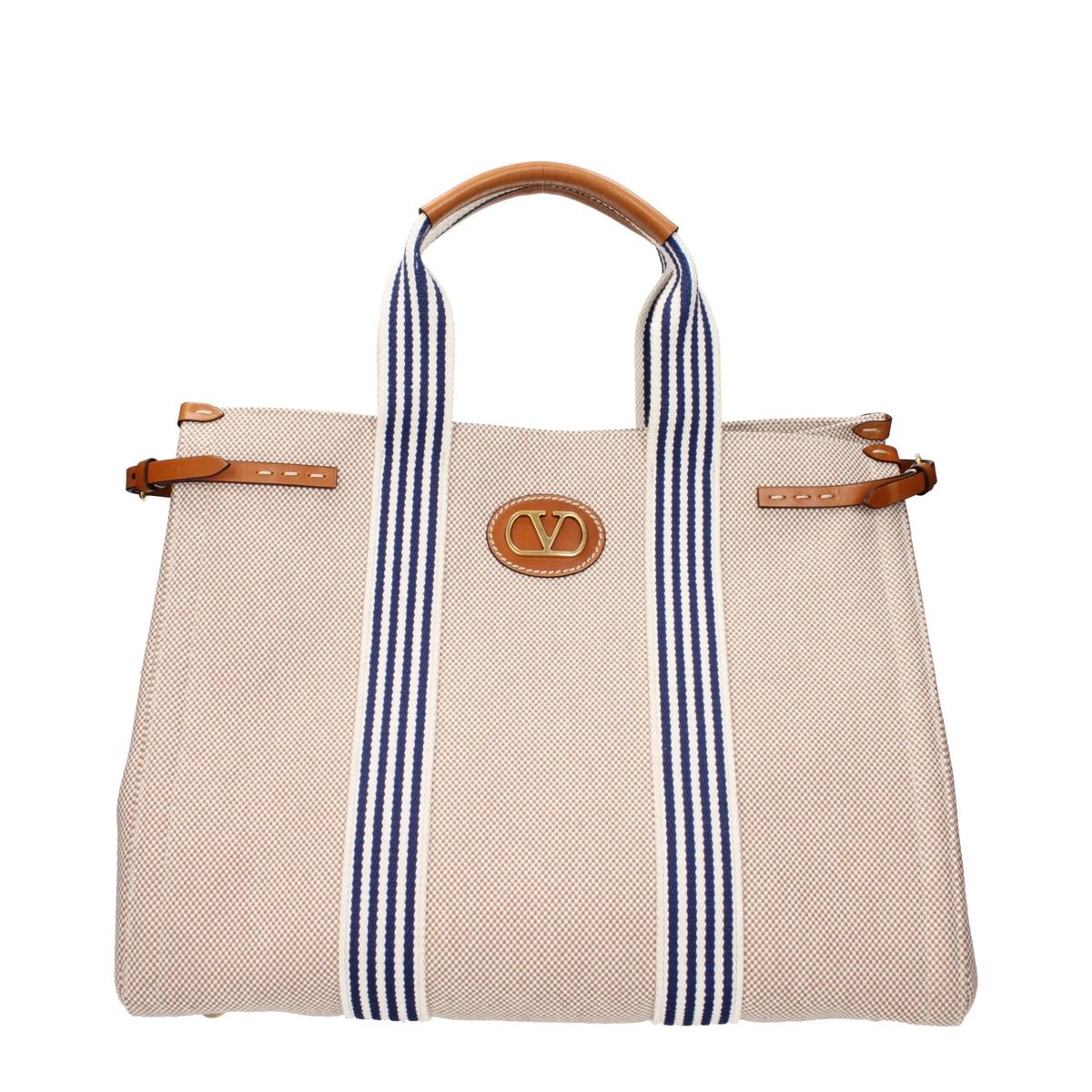 Valentino Garavani Beige Fabric Handbag