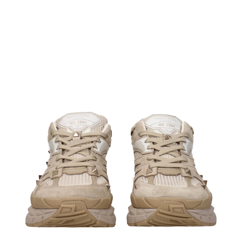 Valentino Garavani Beige Fabric Low Top Sneakers - EU40/US7