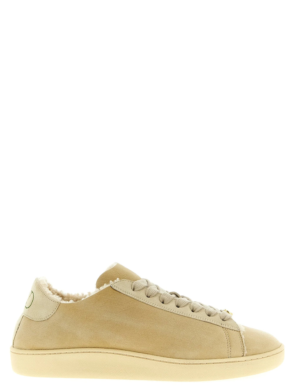 Valentino Garavani Béžové sneakers z kůže kozí, nízký střih