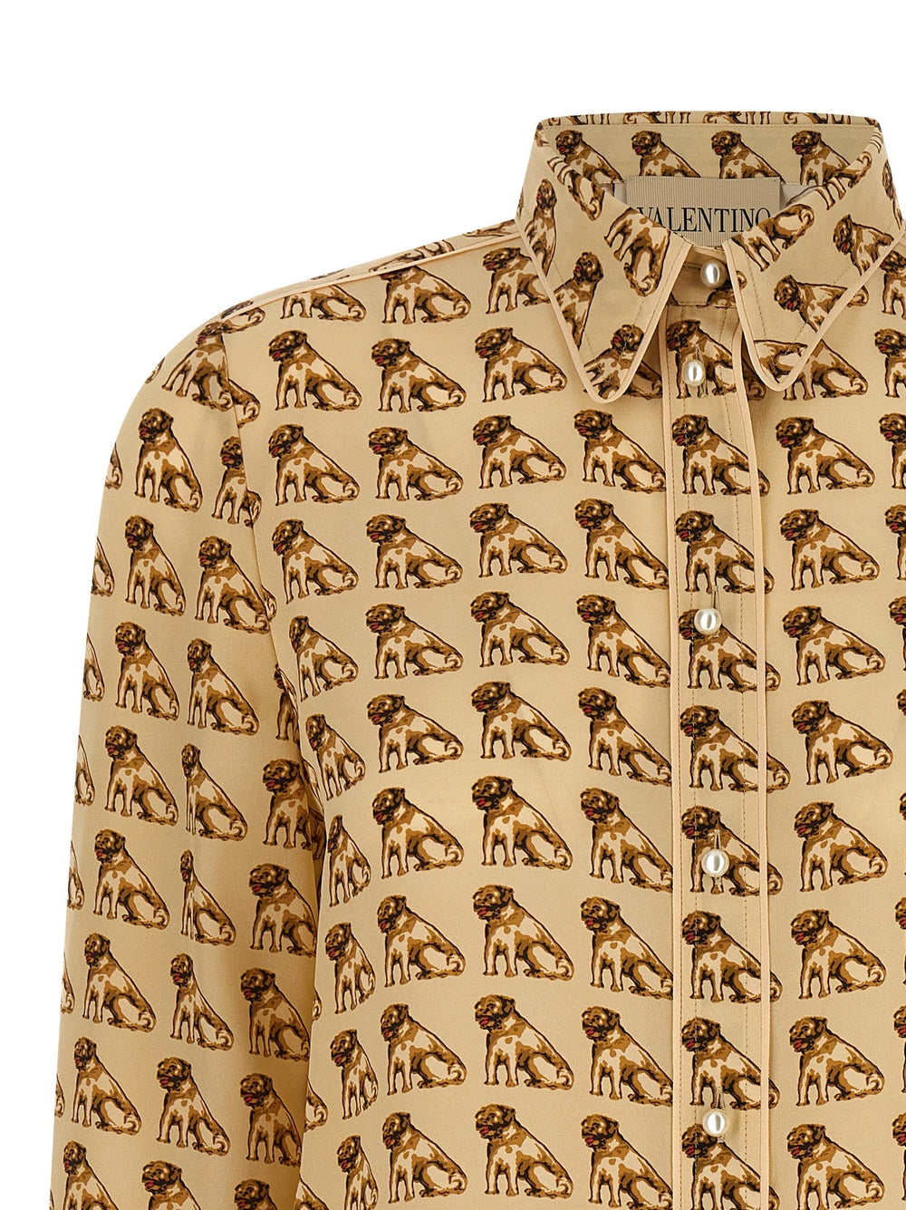 Valentino Garavani Beige Silk Blouse - IT40