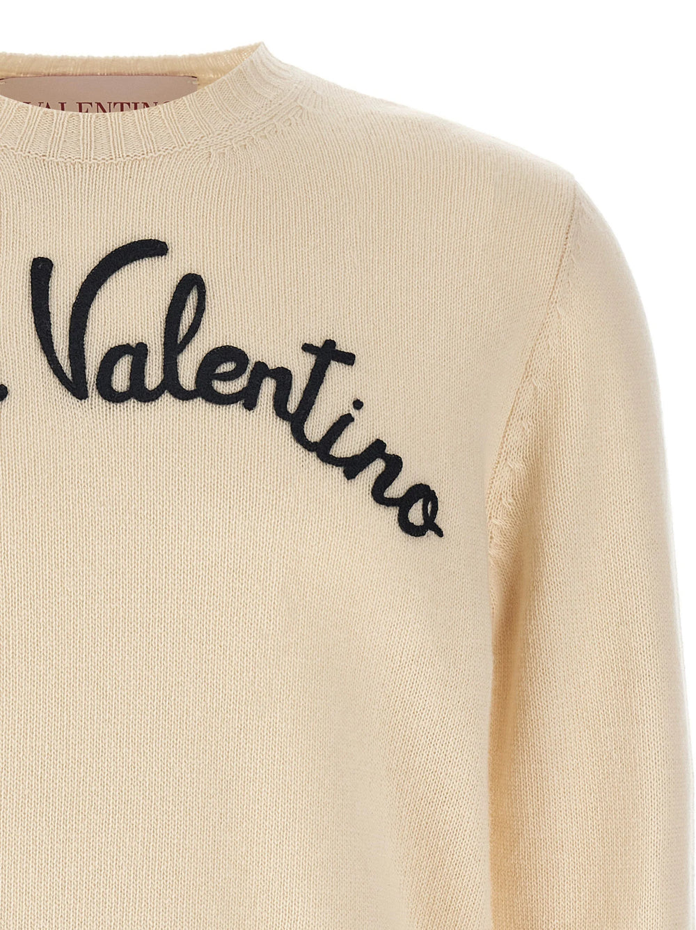 Valentino Garavani Beige Virgin Wool Cardigan - XL