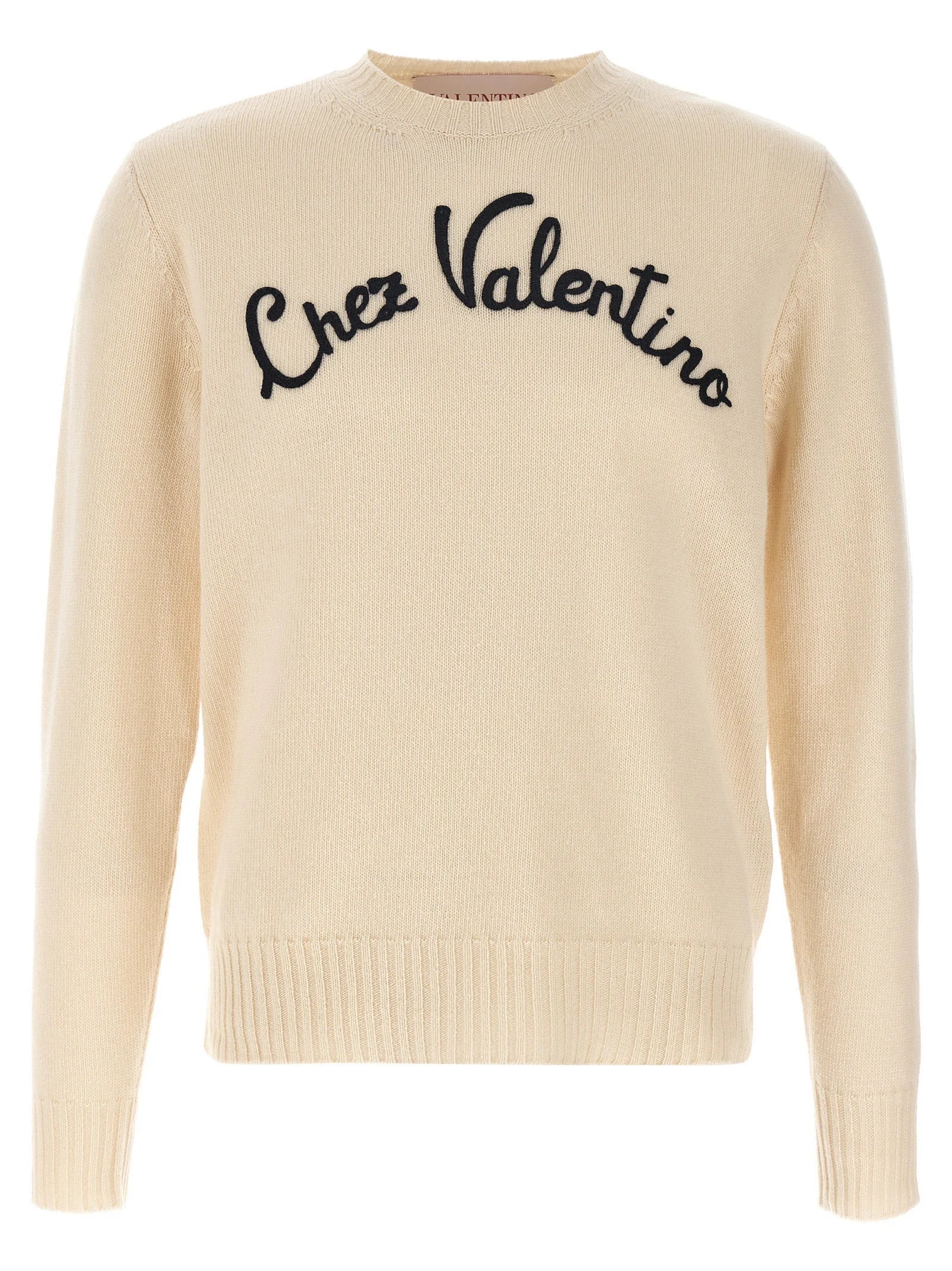 Valentino Garavani Beige Virgin Wool Cardigan - XL