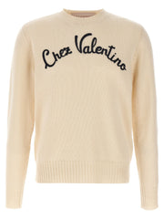 Valentino Garavani Beige Virgin Wool Cardigan - XL