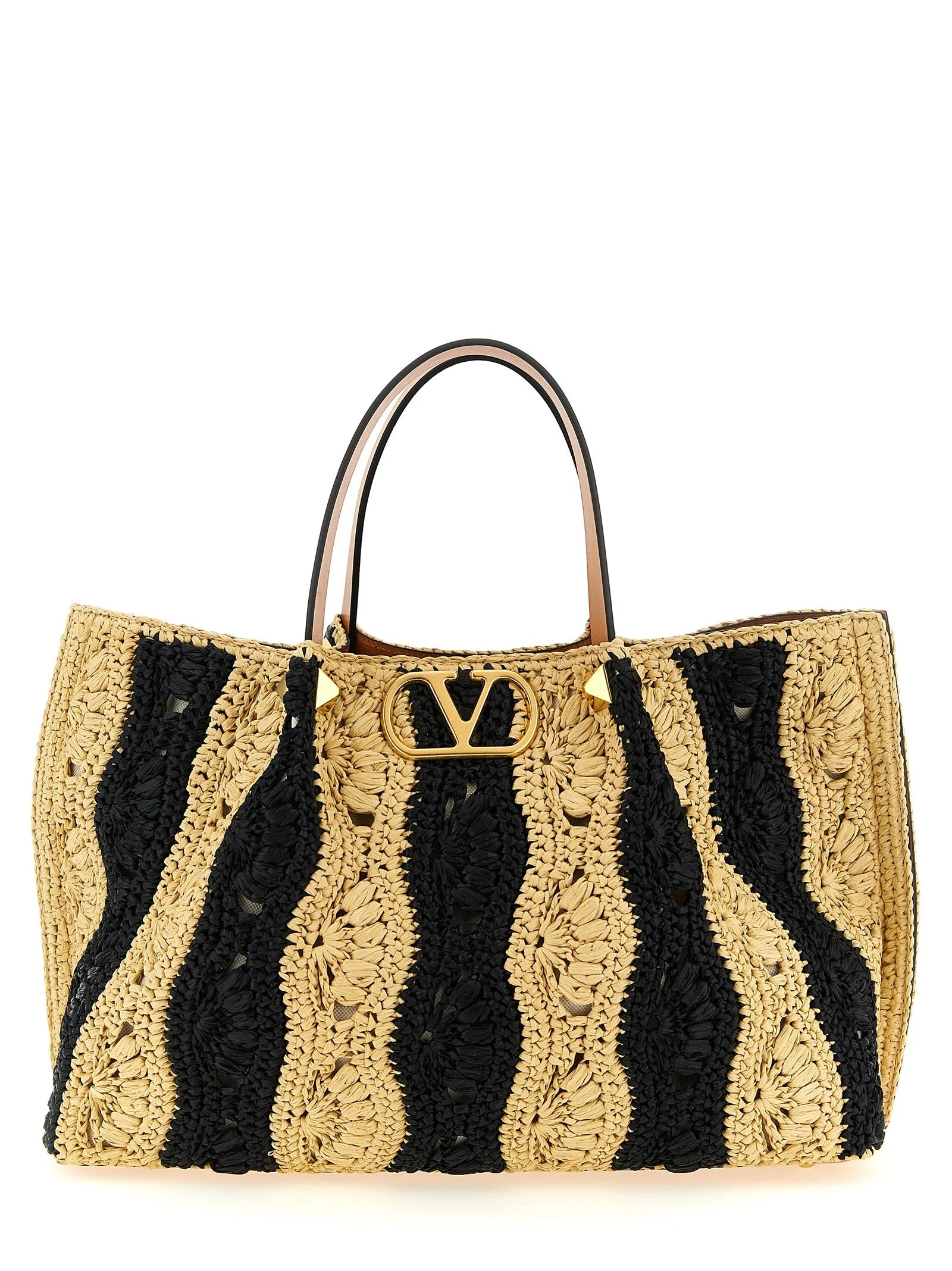 Valentino Garavani Beige Viscose Handbag