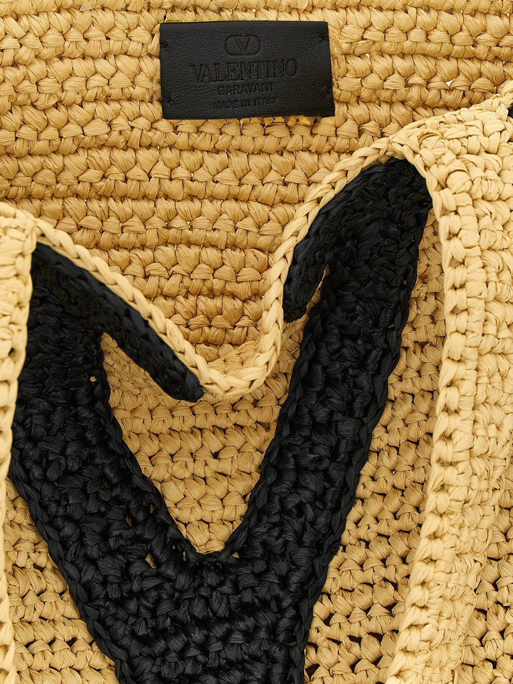 Valentino Garavani Beige Viscose Tote Bag