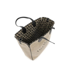 Valentino Garavani Beige Wool Tote Bag
