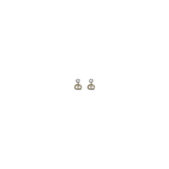 Valentino Garavani Bicolor Brass Earrings - One Size