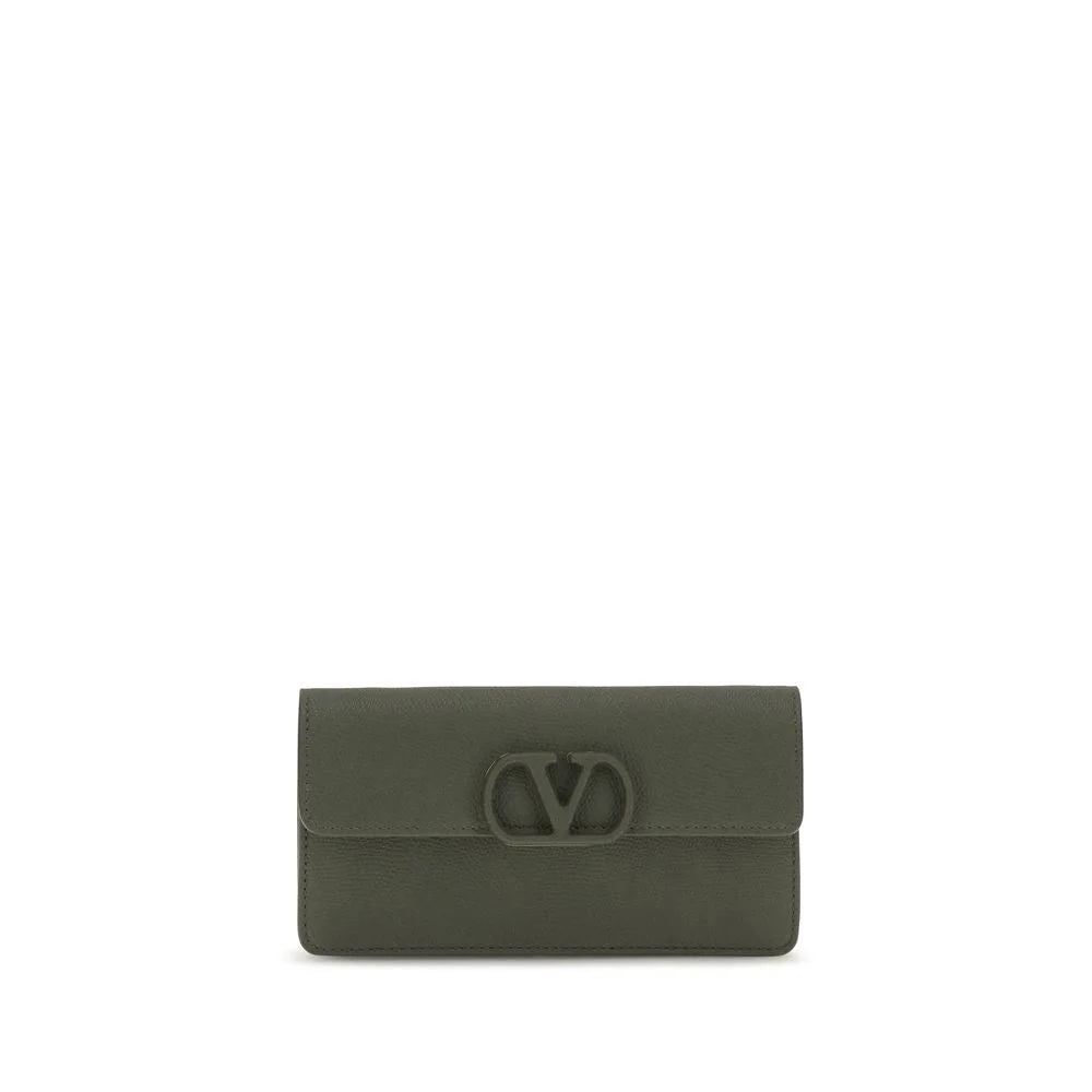 Valentino Garavani Bicolor Calf Leather Bos Taurus Wallet