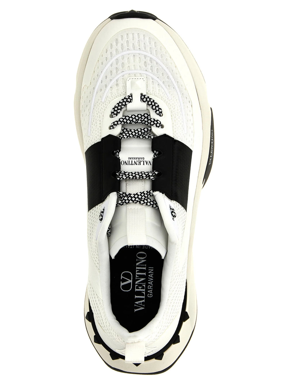 Valentino Garavani Bicolor Calfskin Athletic Sneakers