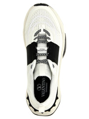 Valentino Garavani Bicolor Calfskin Athletic Sneakers