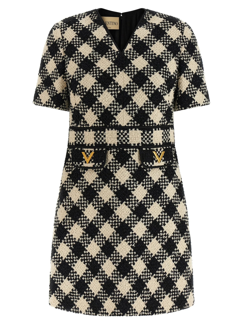 Valentino Garavani Bicolor Cotton Short Dress