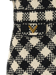 Valentino Garavani Bicolor Cotton Short Dress
