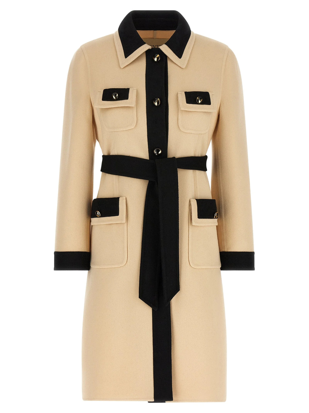 Valentino Garavani Bicolor Virgin Wool Coat