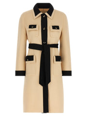 Valentino Garavani Bicolor Virgin Wool Coat