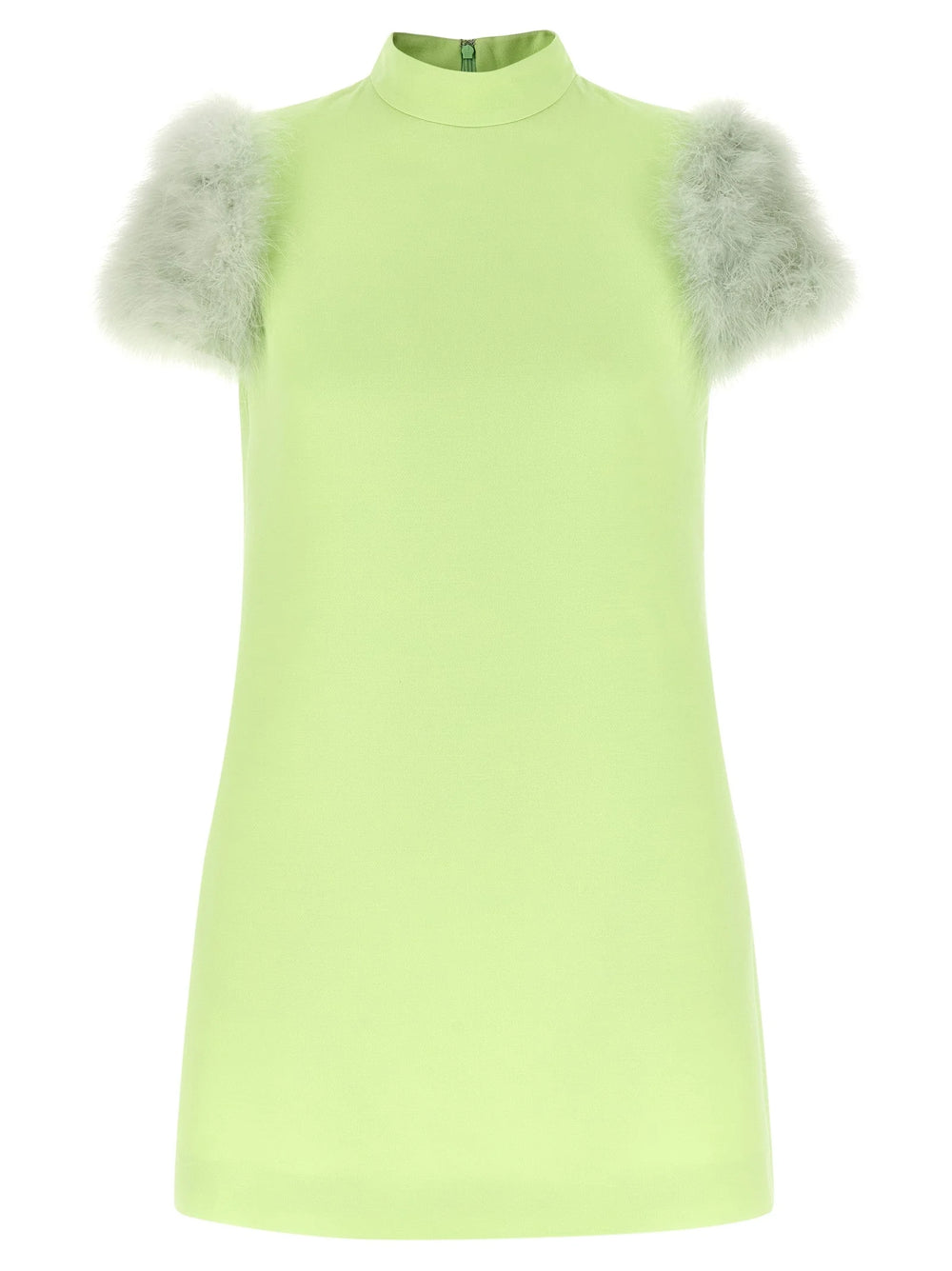 Valentino Garavani Bicolor Virgin Wool Short Dress