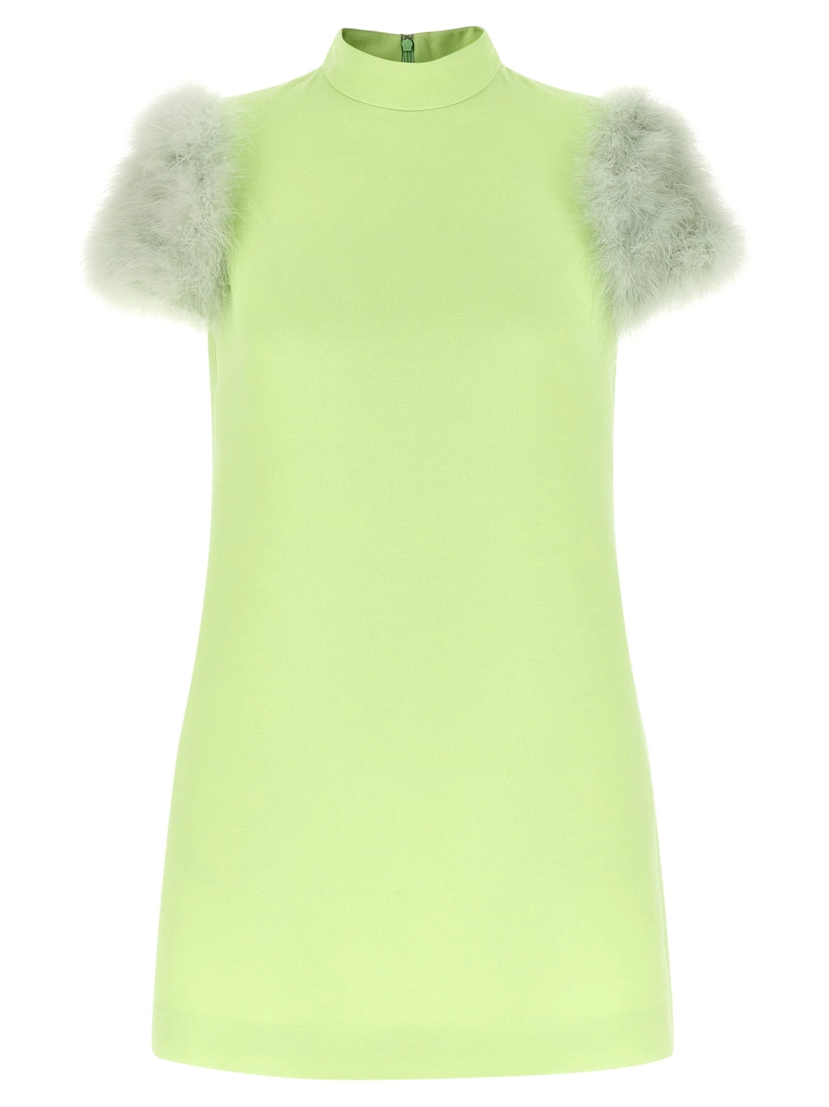 Valentino Garavani Bicolor Virgin Wool Short Dress