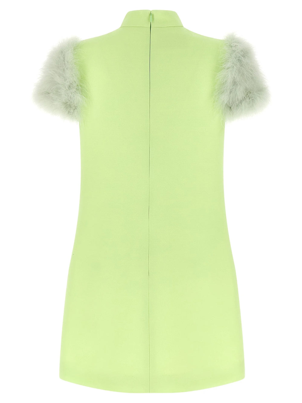 Valentino Garavani Bicolor Virgin Wool Short Dress