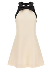 Valentino Garavani Bicolor Virgin Wool Short Dress