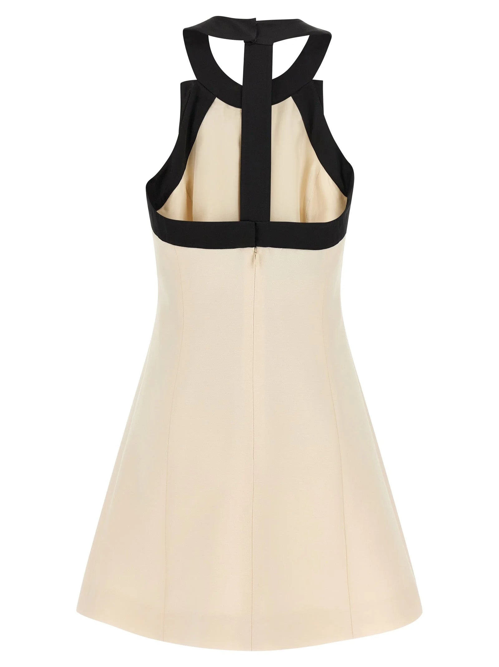 Valentino Garavani Bicolor Virgin Wool Short Dress