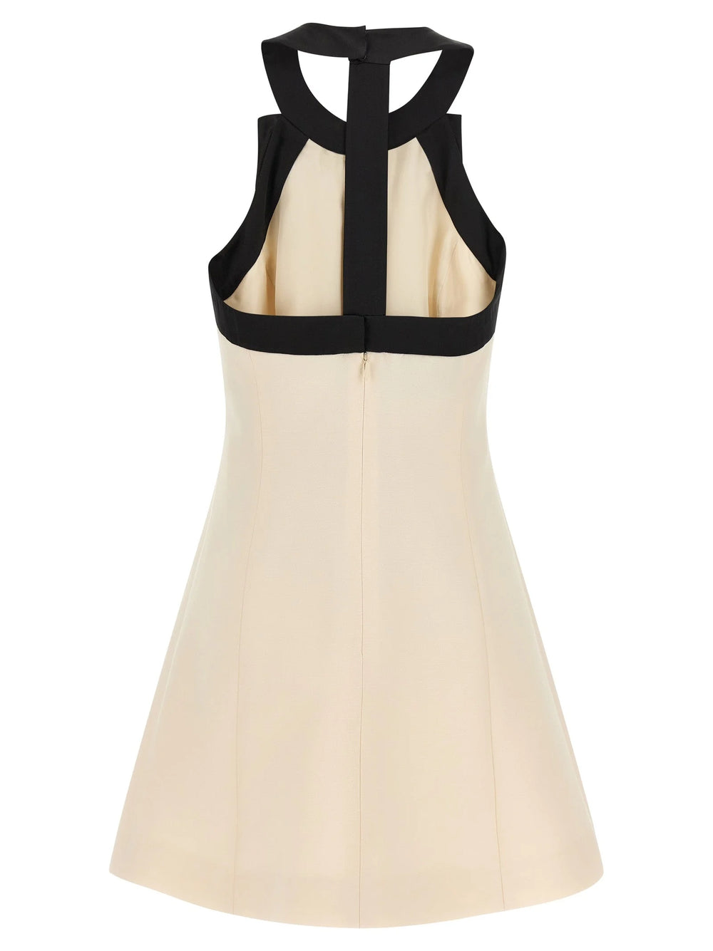 Valentino Garavani Bicolor Virgin Wool Short Dress