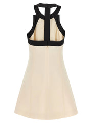 Valentino Garavani Bicolor Virgin Wool Short Dress