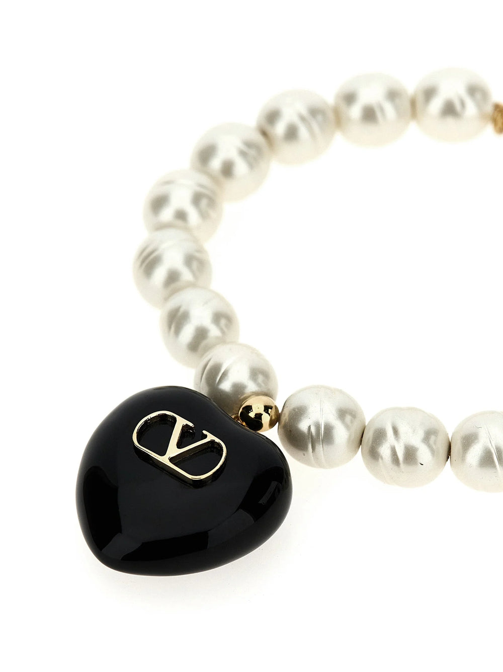 Valentino Garavani Black Brass Bracelet - S